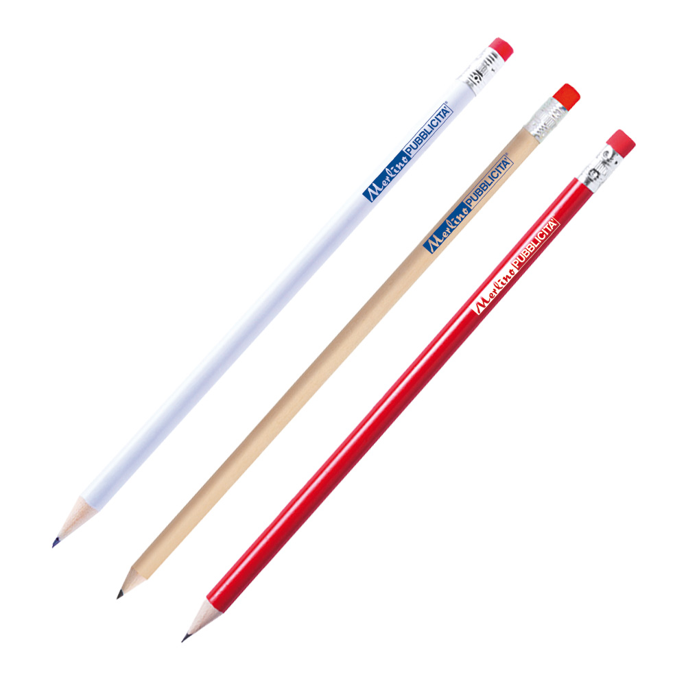 PENCIL WITH COLORED RUBBER PENCIL WITH COLORED RUBBER