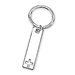 @ - KEYRING CROSS