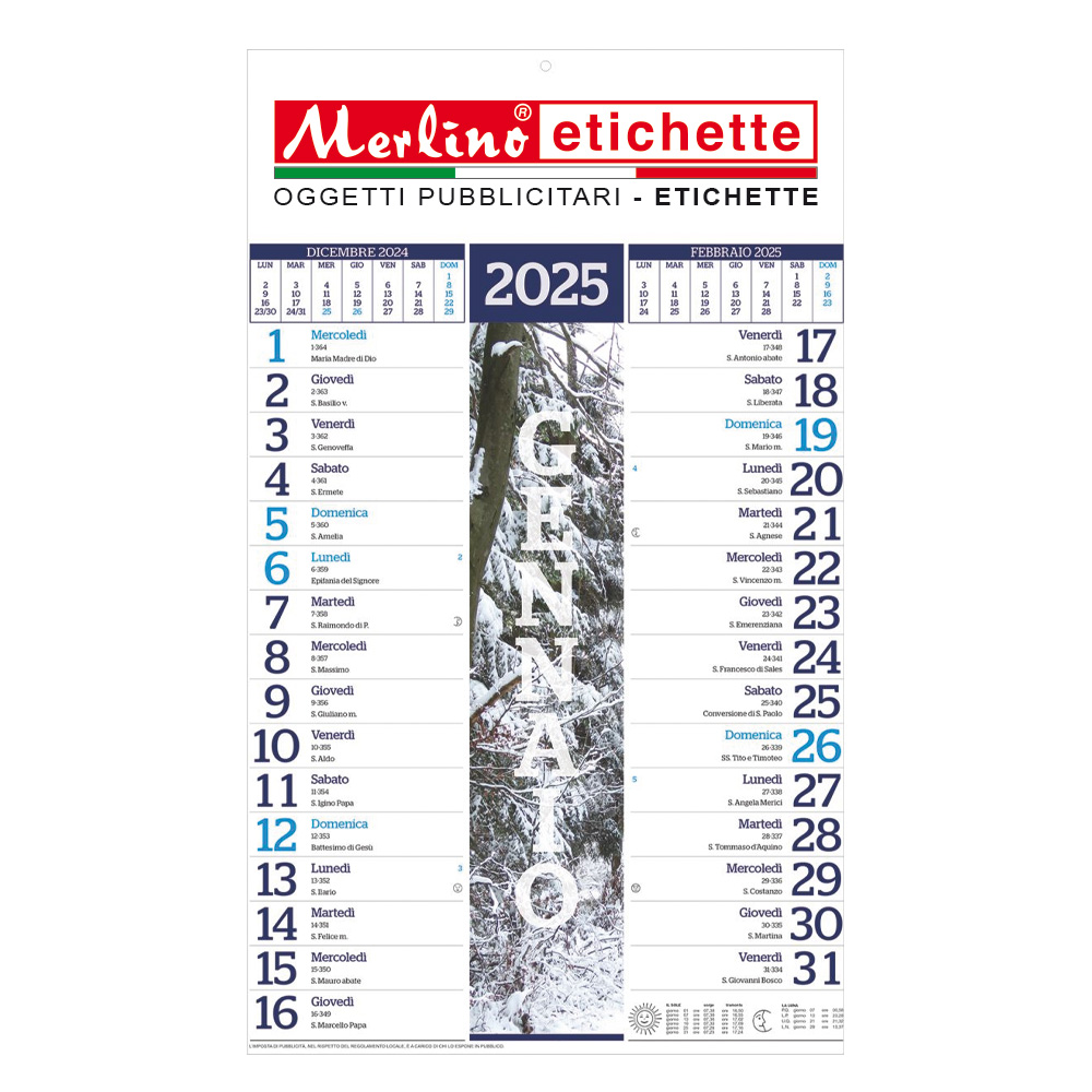 CALENDARIO OLANDESE ILLUSTRATO STAGIONI