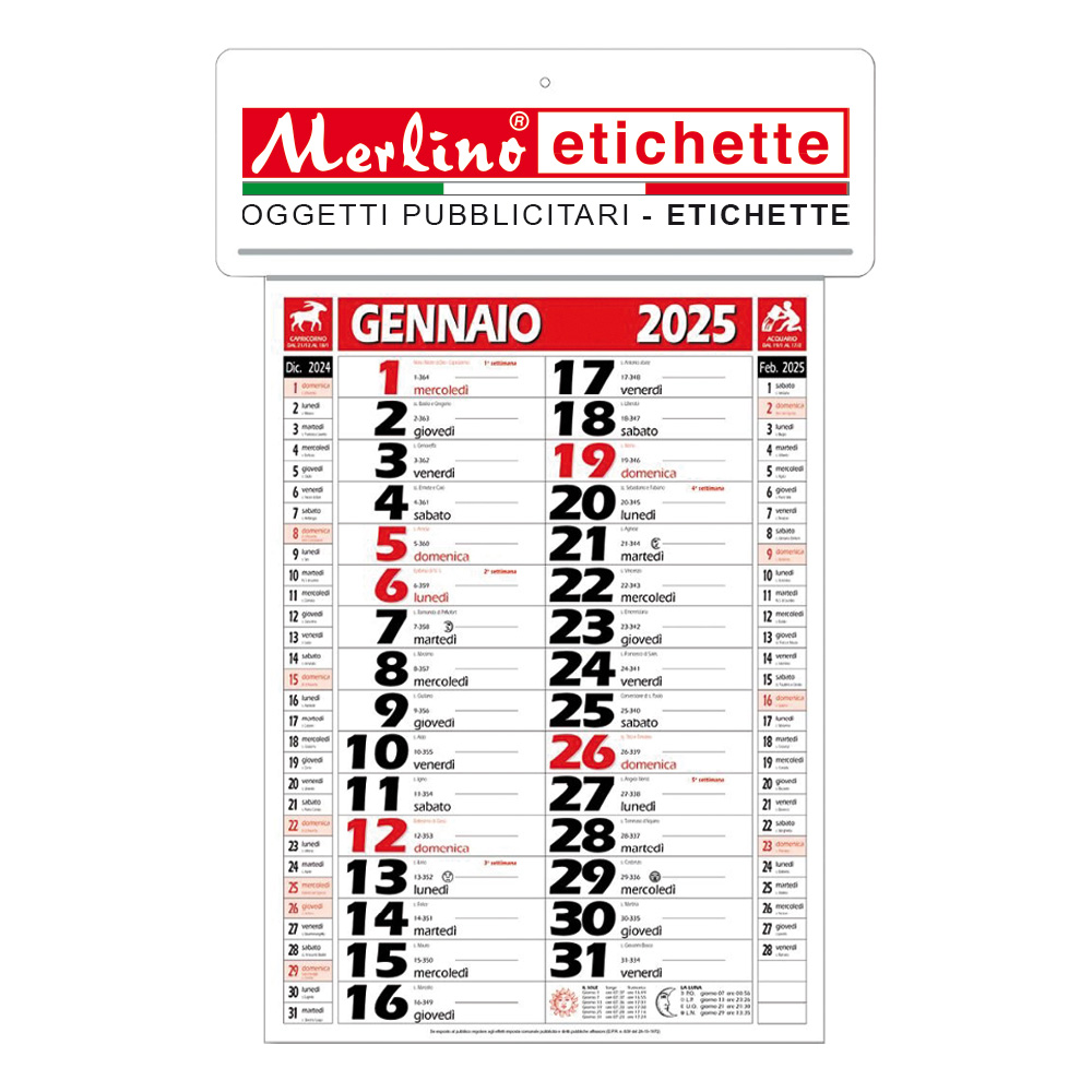 CALENDARIO OLANDESE GIRAFOGLIO