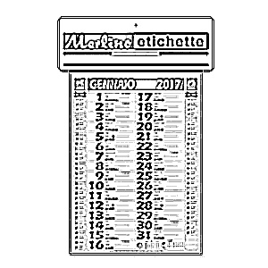 CALENDARIO OLANDESE GIRAFOGLIO