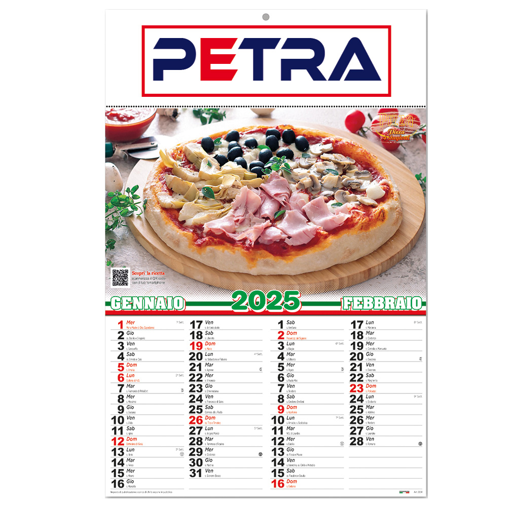 CALENDARIO PIZZA