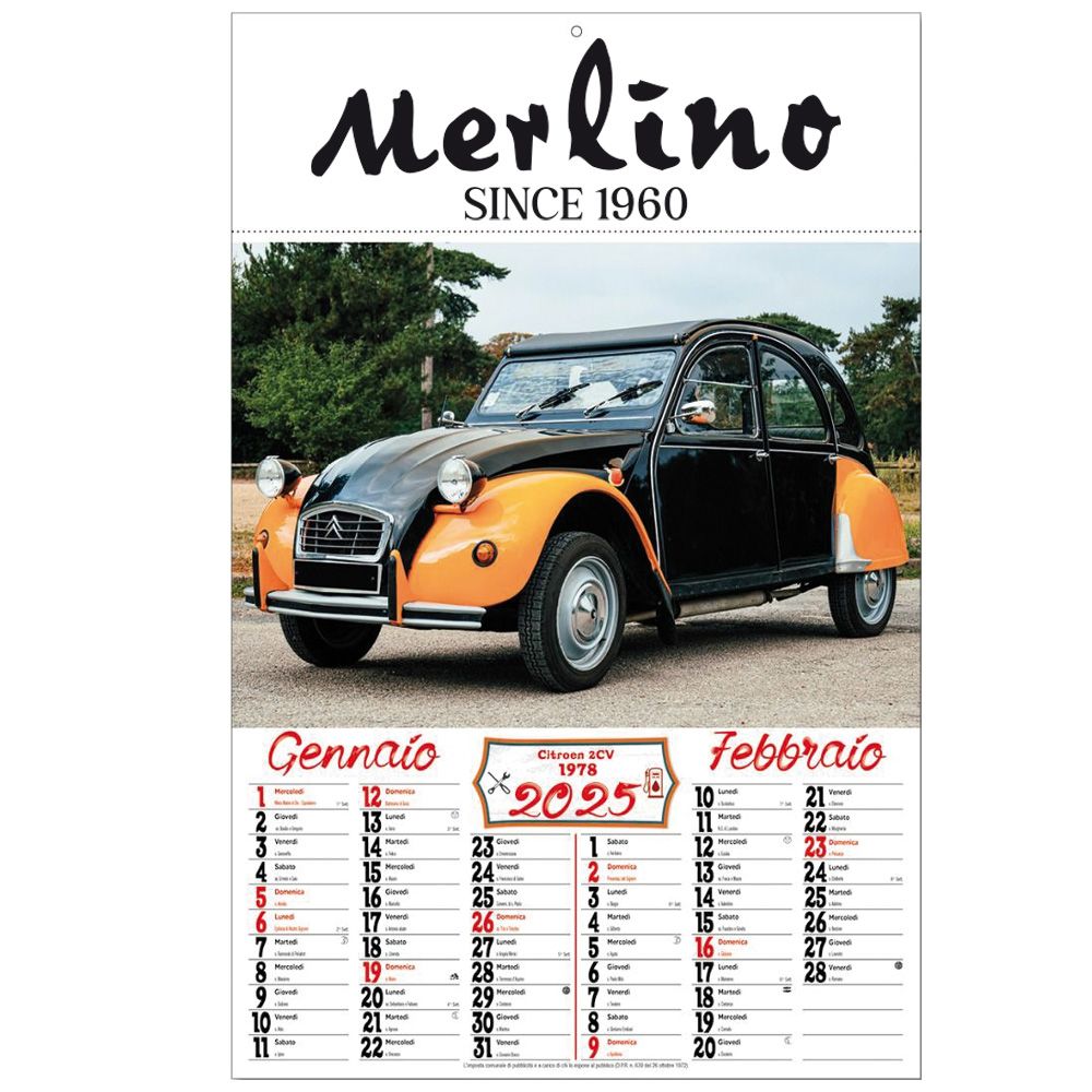 CALENDAR OLD CAR