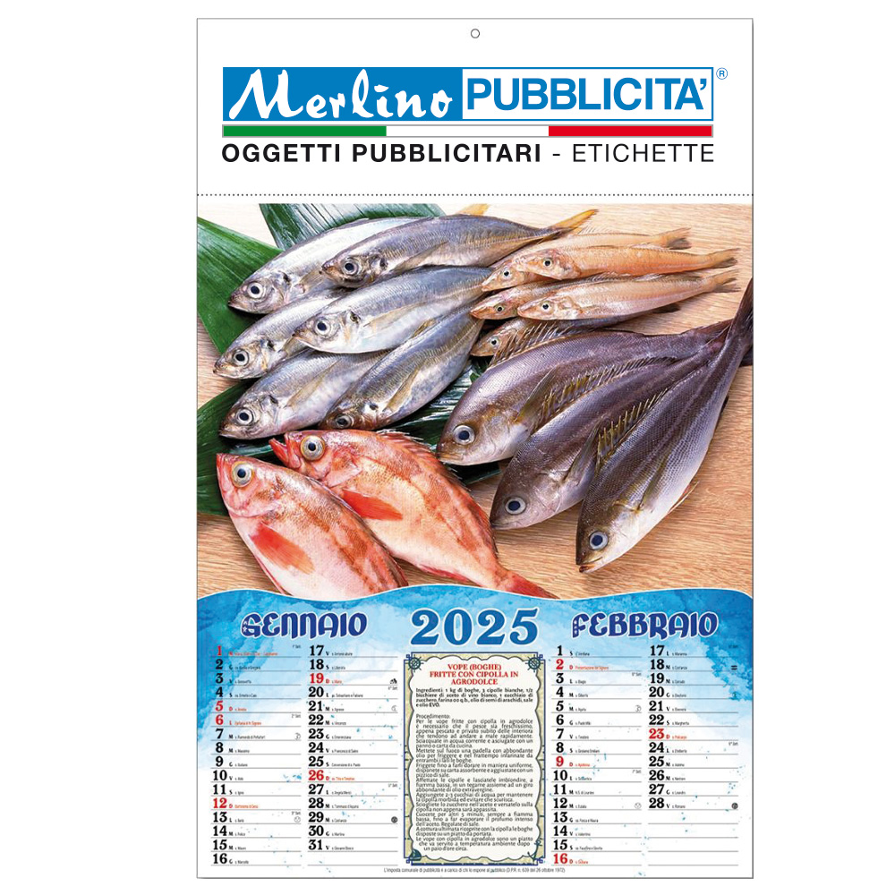 @ - CALENDARIO PESCI E RICETTE