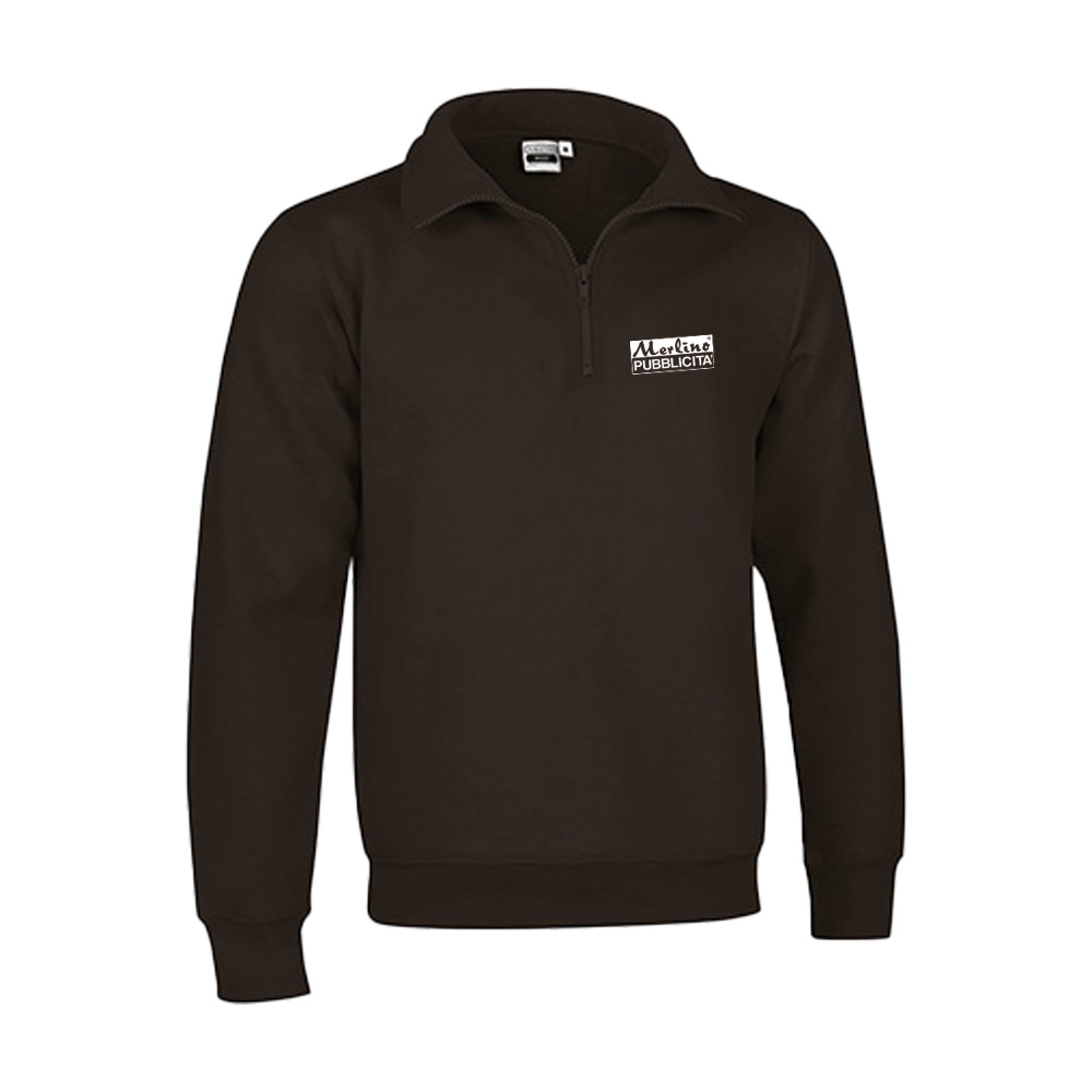  MAGLIONE FELPATO ZIP CORTA