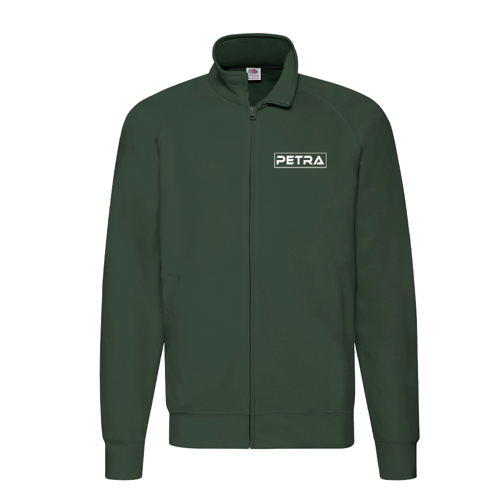 MAGLIONE FELPATO ZIP LUNGA