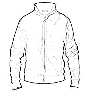 MAGLIONE FELPATO ZIP LUNGA