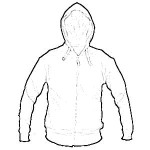 @ - SWEATSHIRT WITH CAP AND LONG ZIP