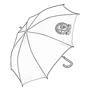 PARAPLUIE EN NYLON BICOLORE