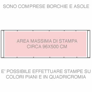 STRISCIONE MONOFACCIALE mt. 5x1