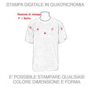 STAMPA DIGITALE IN QUADRICROMIA SU FONDO COLORATO