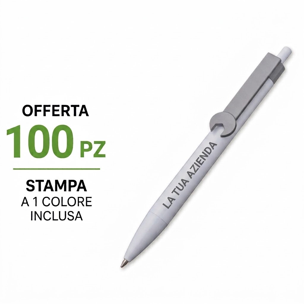 BIRO SEGNI 1216 BIANCA E GRIGIA LOTTO DA 100 PZ