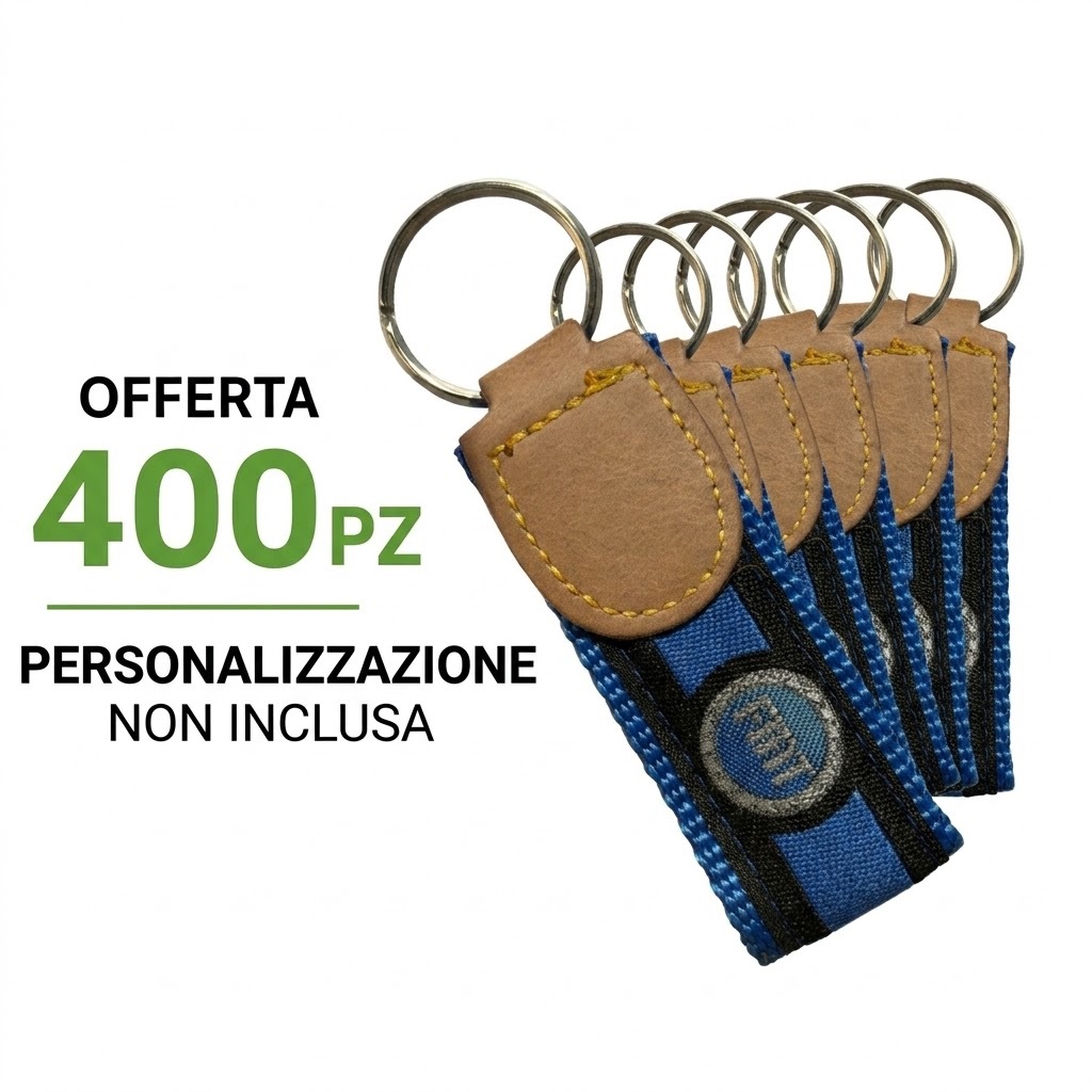 Portachiavi ricamato FIAT stock da 400 pz senza stampa