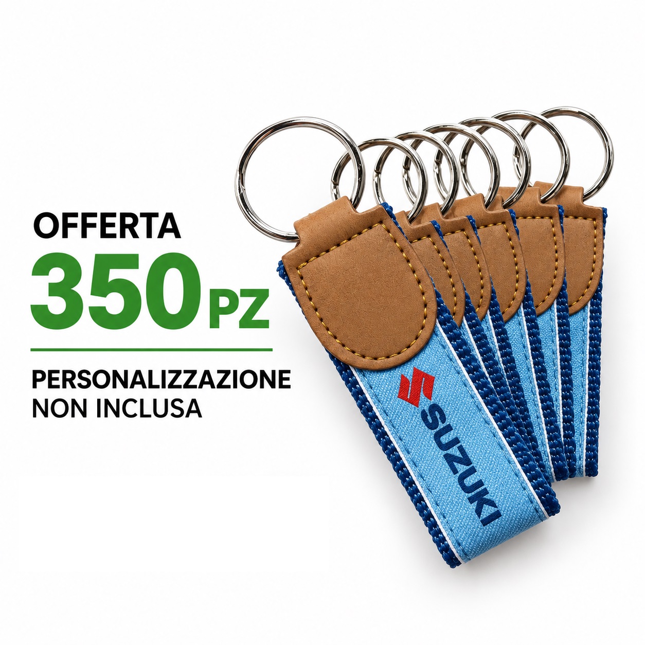 Portachiavi ricamato SUZUKI STOCK 350 PZ SENZA STAMPA