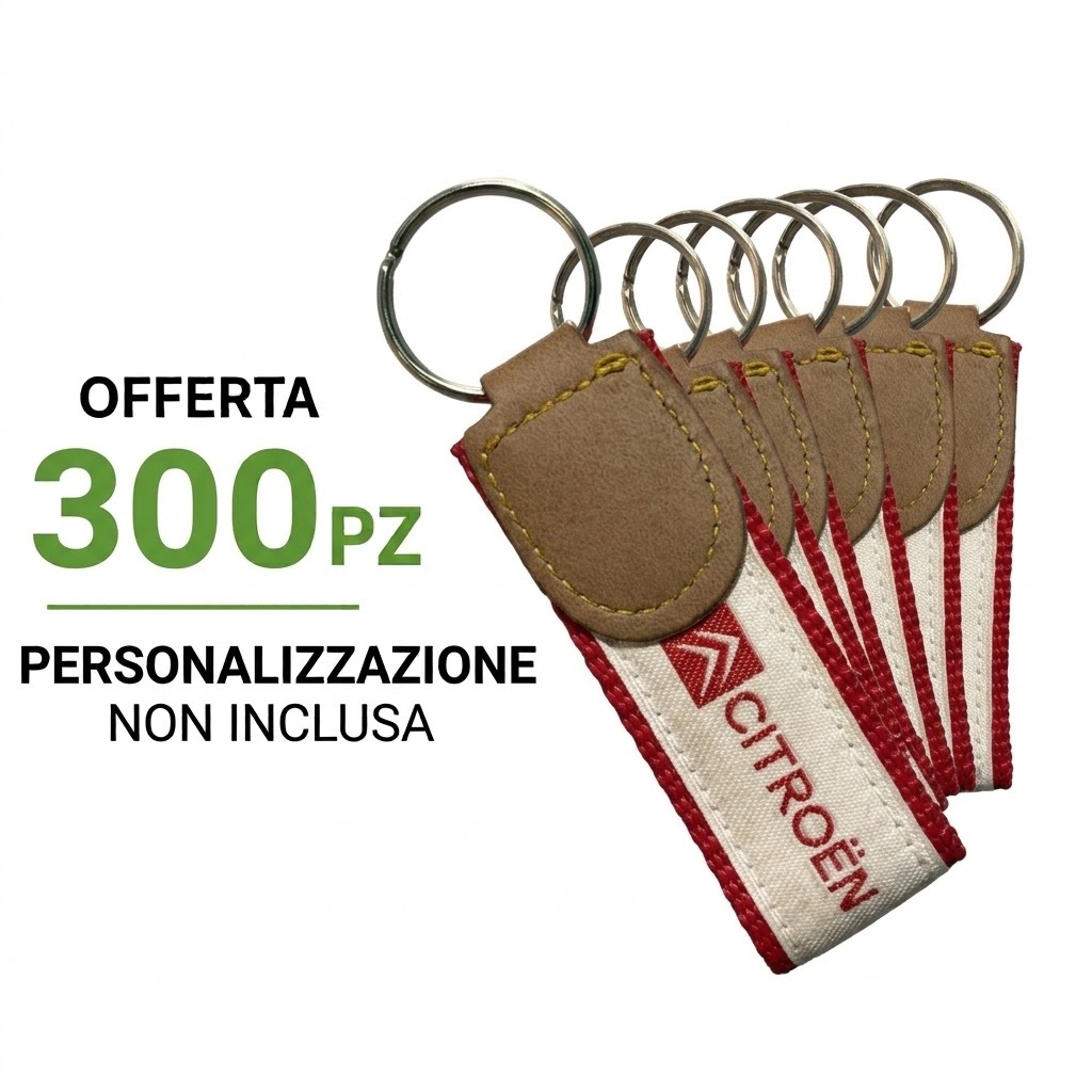 Portachiavi ricamato CITROEN STOCK 300 PZ SENZA STAMPA