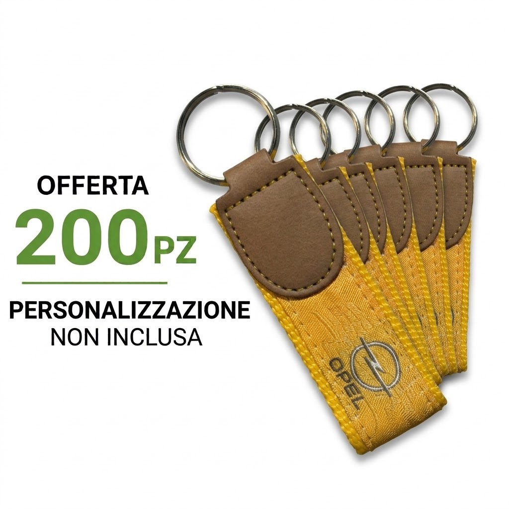 Portachiavi ricamato OPEL STOCK 200 PZ SENZA STAMPA