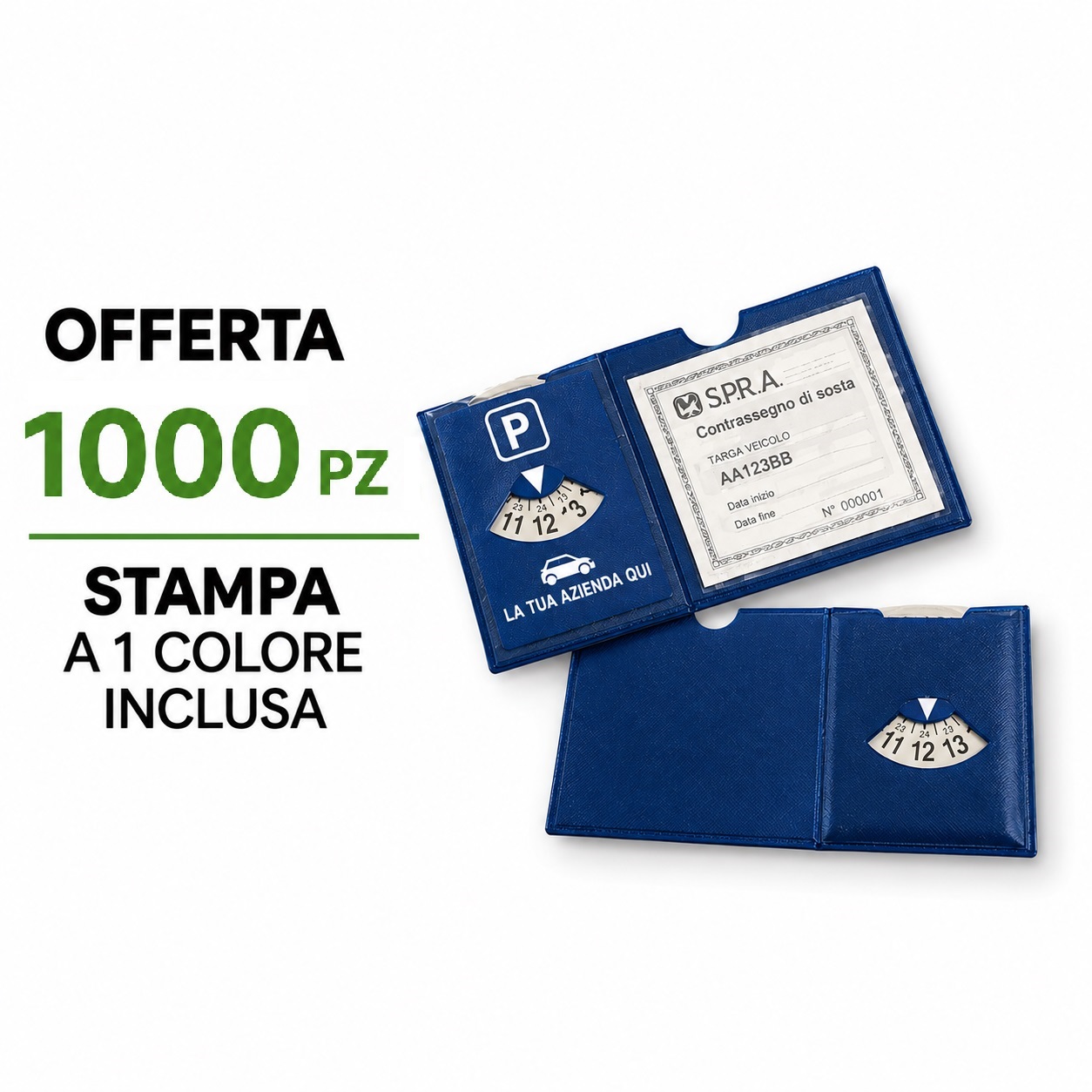 PORTA ASSICURAZIONE E DISCO SOSTA 2325 lotto da 950 pz