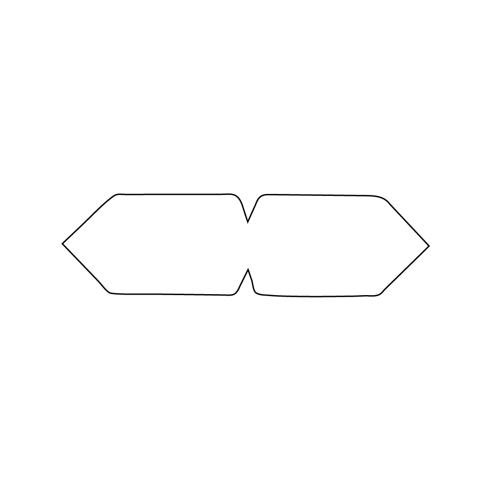 ETICHETTE AUTOADESIVE IN BOBINA doppie Sagomate f.to 66x18 mm