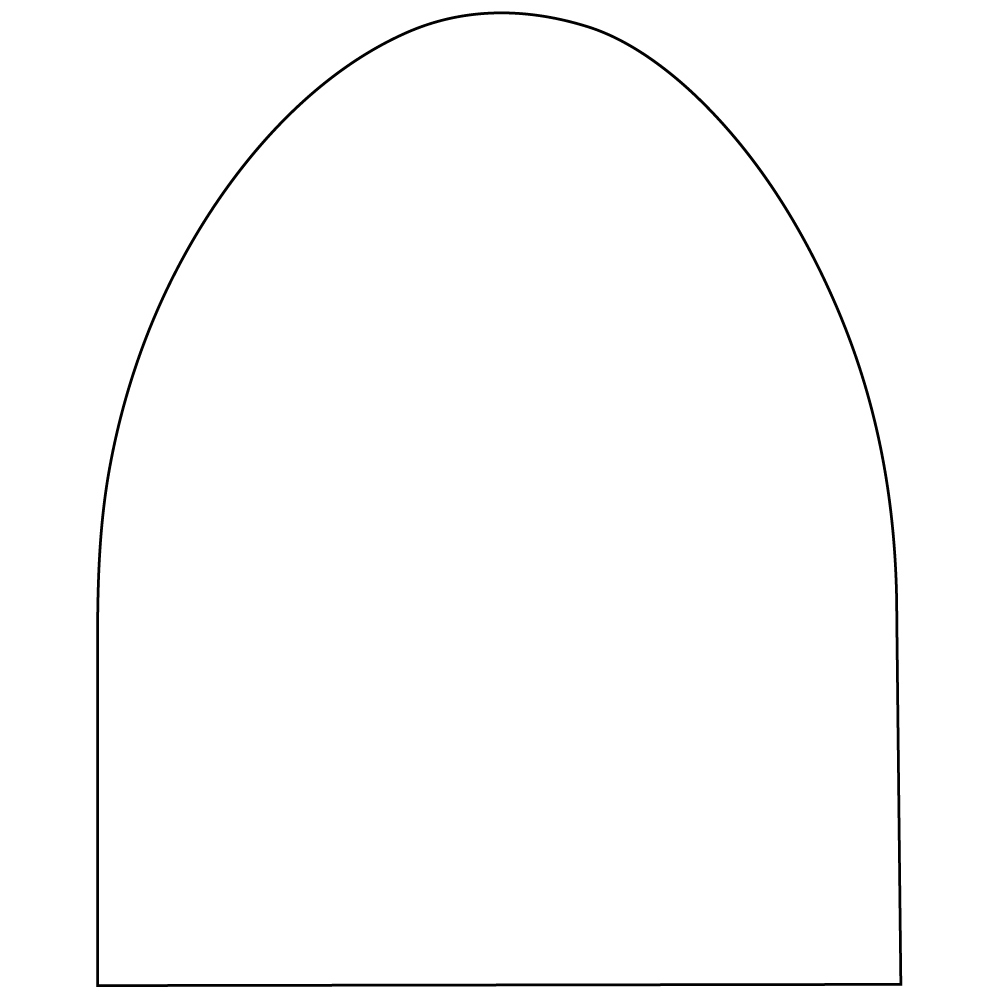 ADHESIVE LABEL IN SPOOL shaped 70X58 mm