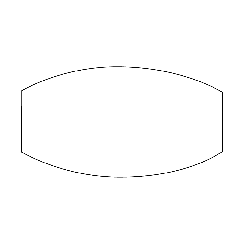 ETICHETTE AUTOADESIVE IN BOBINA Sagomate f.to 58x32 mm