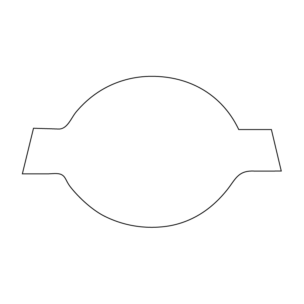 ADHESIVE LABEL IN SPOOL shaped 60X35 mm