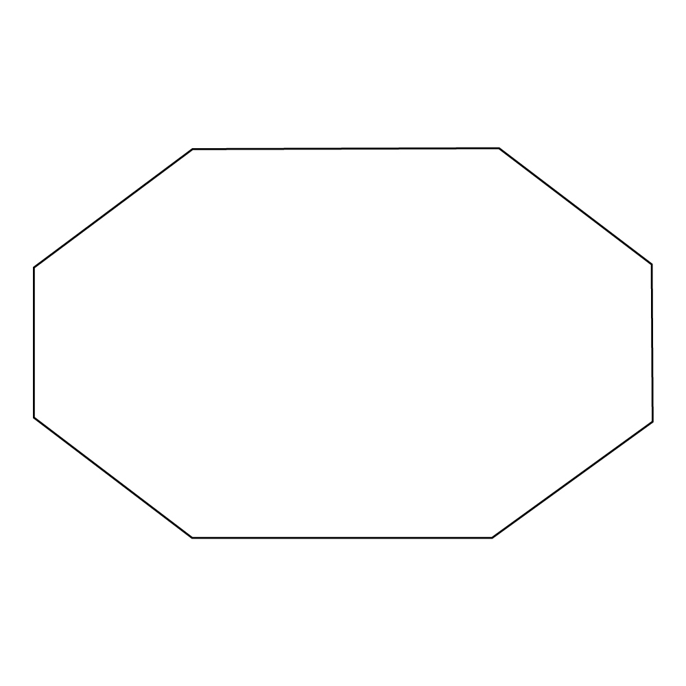 ADHESIVE LABEL IN SPOOL shaped 80X50 mm