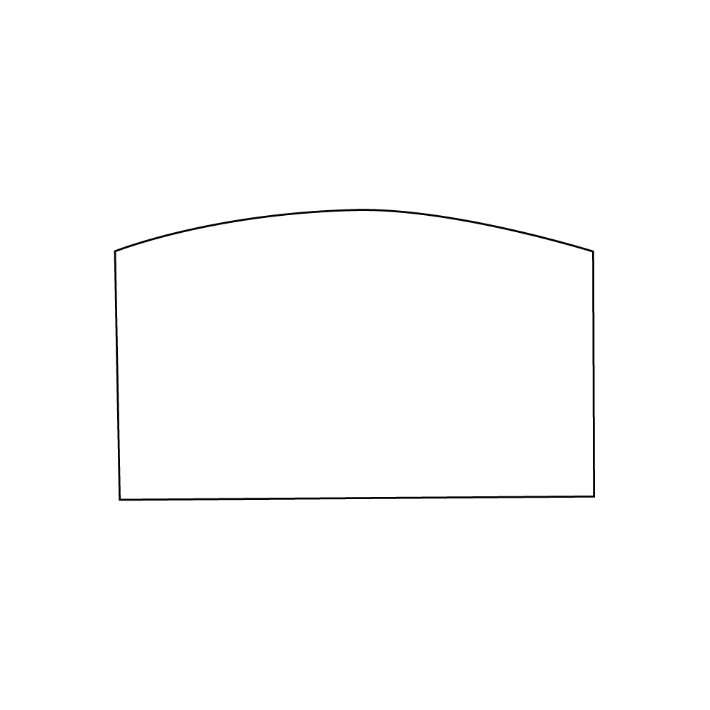 ADHESIVE LABEL IN SPOOL shaped 118X71 mm