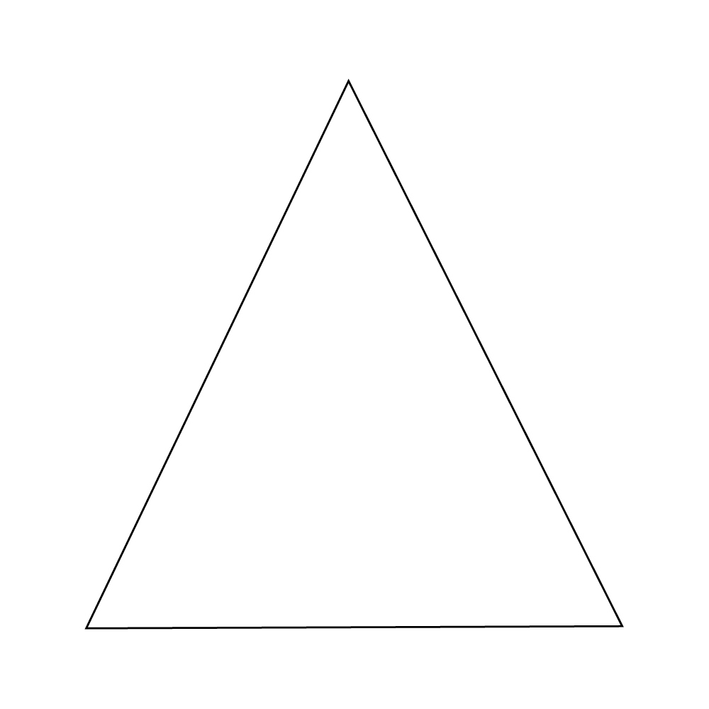 ETICHETTE AUTOADESIVE IN BOBINA f.to triangolare 90x90 mm