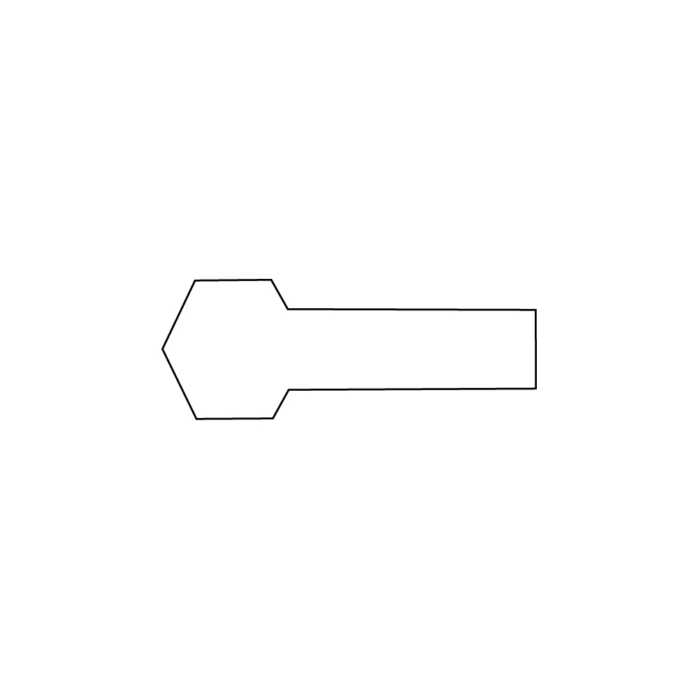 ADHESIVE LABEL IN SPOOL shaped 94,5X35 mm