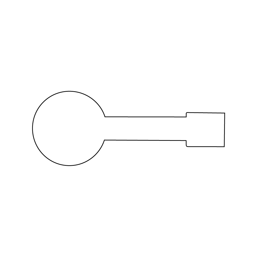 ADHESIVE LABEL IN SPOOL shaped 132X51 mm