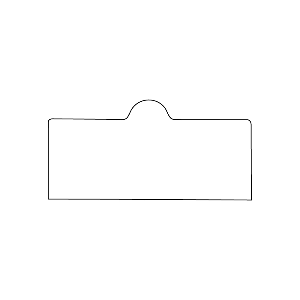 ETICHETTE AUTOADESIVE IN BOBINA Sagomate f.to 120x58 mm