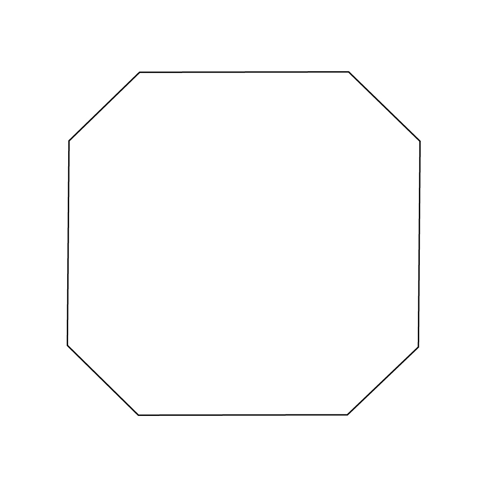 ADHESIVE LABEL IN SPOOL shaped 50X49 mm