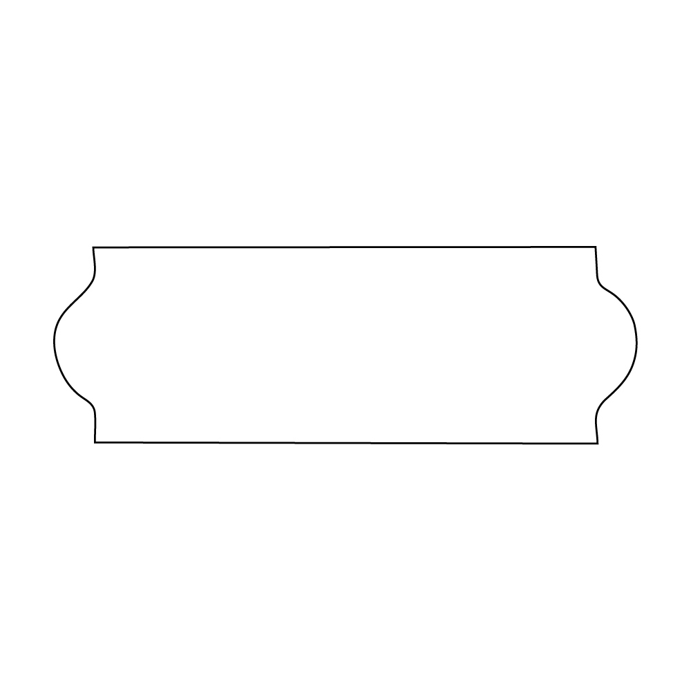ETICHETTE AUTOADESIVE IN BOBINA Sagomate f.to 60x20 mm