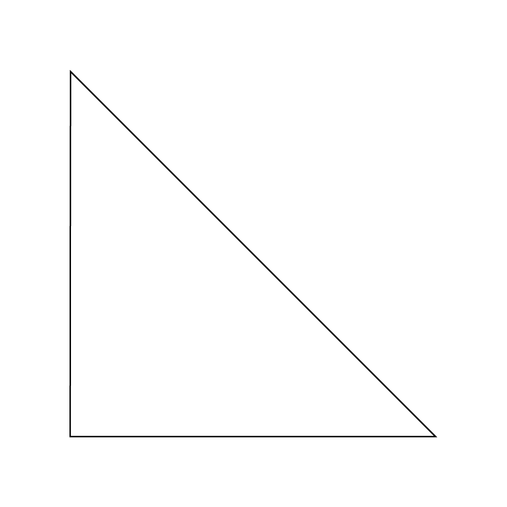 ETICHETTE AUTOADESIVE IN BOBINA Triangolare f.to 63,5x63,5 mm