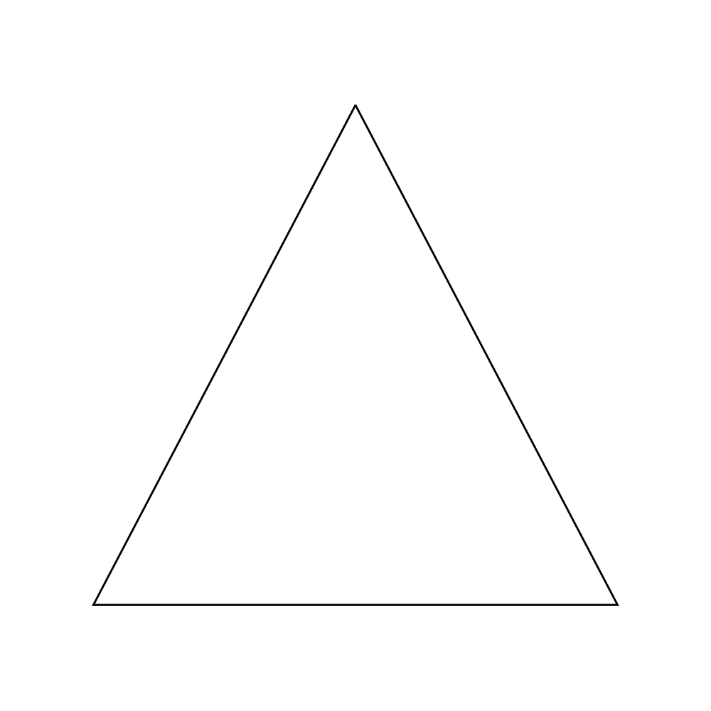 ETICHETTE AUTOADESIVE IN BOBINA triangolare f.to 65x62 mm