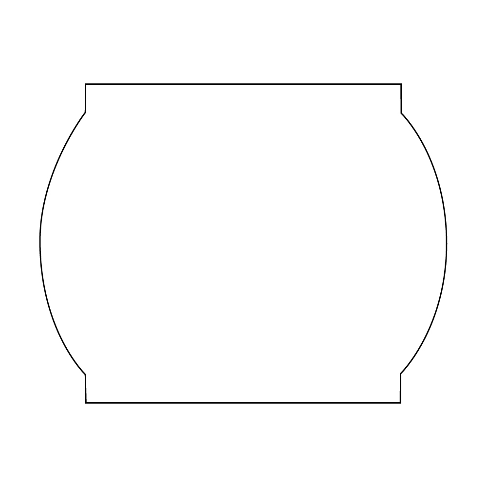 ETICHETTE AUTOADESIVE IN BOBINA Sagomate f.to 99x77 mm