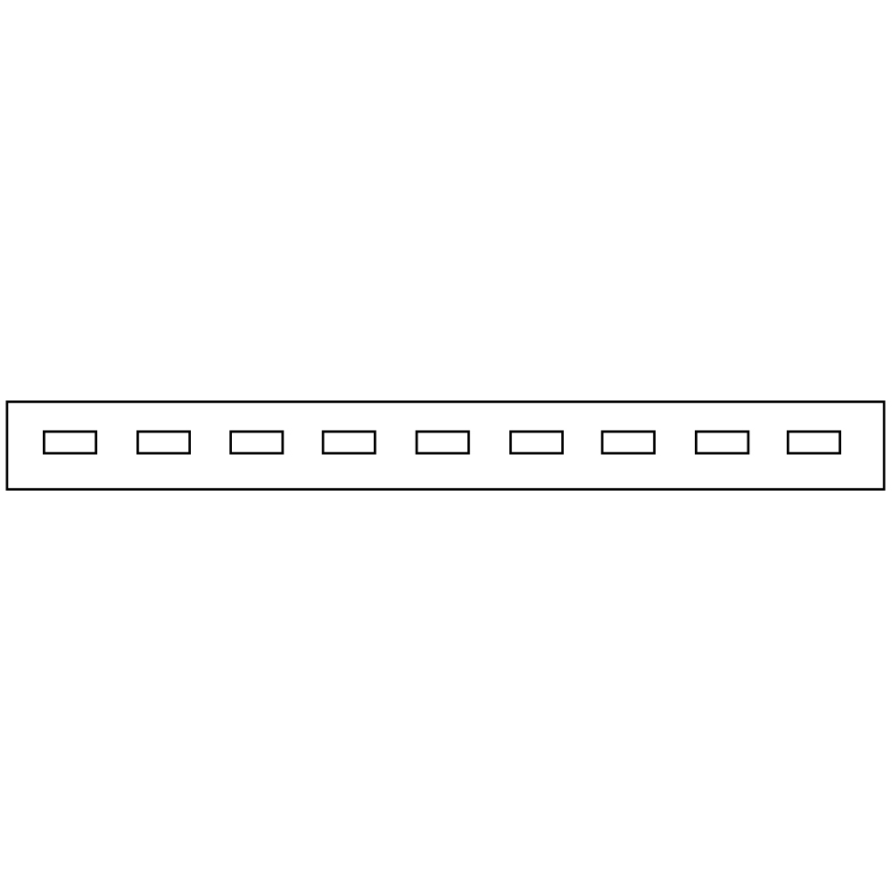 ADHESIVE LABEL IN SPOOL shaped 145X14  mm