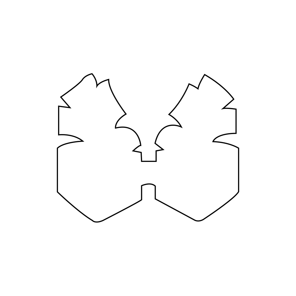 ADHESIVE LABEL IN SPOOL shaped 25X20 mm