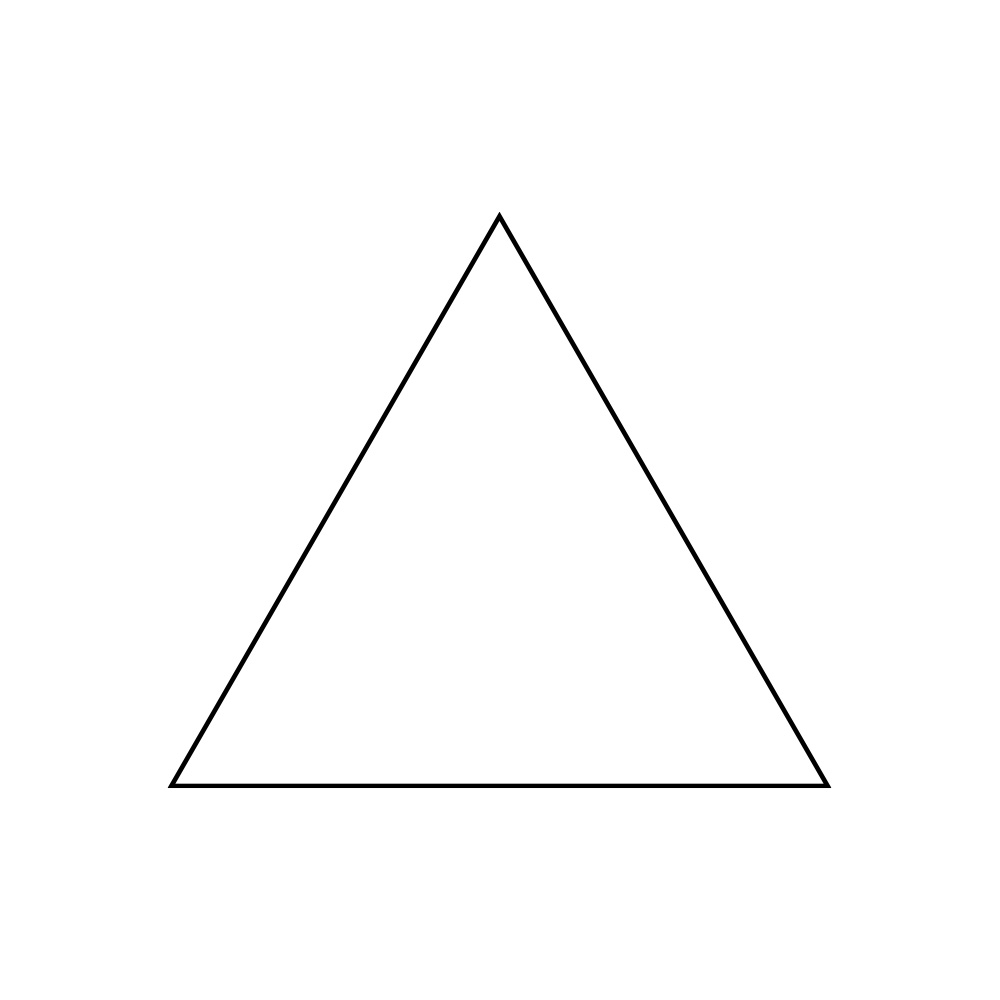 ETICHETTE AUTOADESIVE IN BOBINA f.to triangolare 50x43 mm